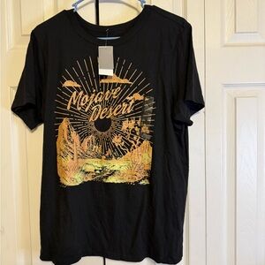 Zoe & Liv Black Mojave Desert Graphic T-Shirt
